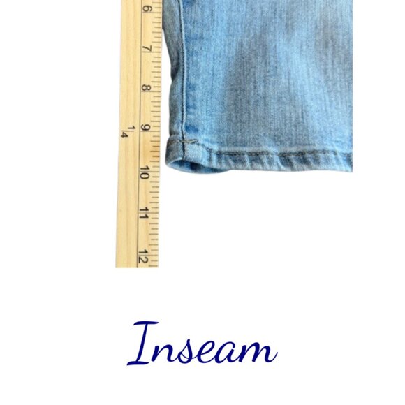 Women’s Nine West Jean Shorts Size 12 Gramercy Bermuda - Picture 5 of 6